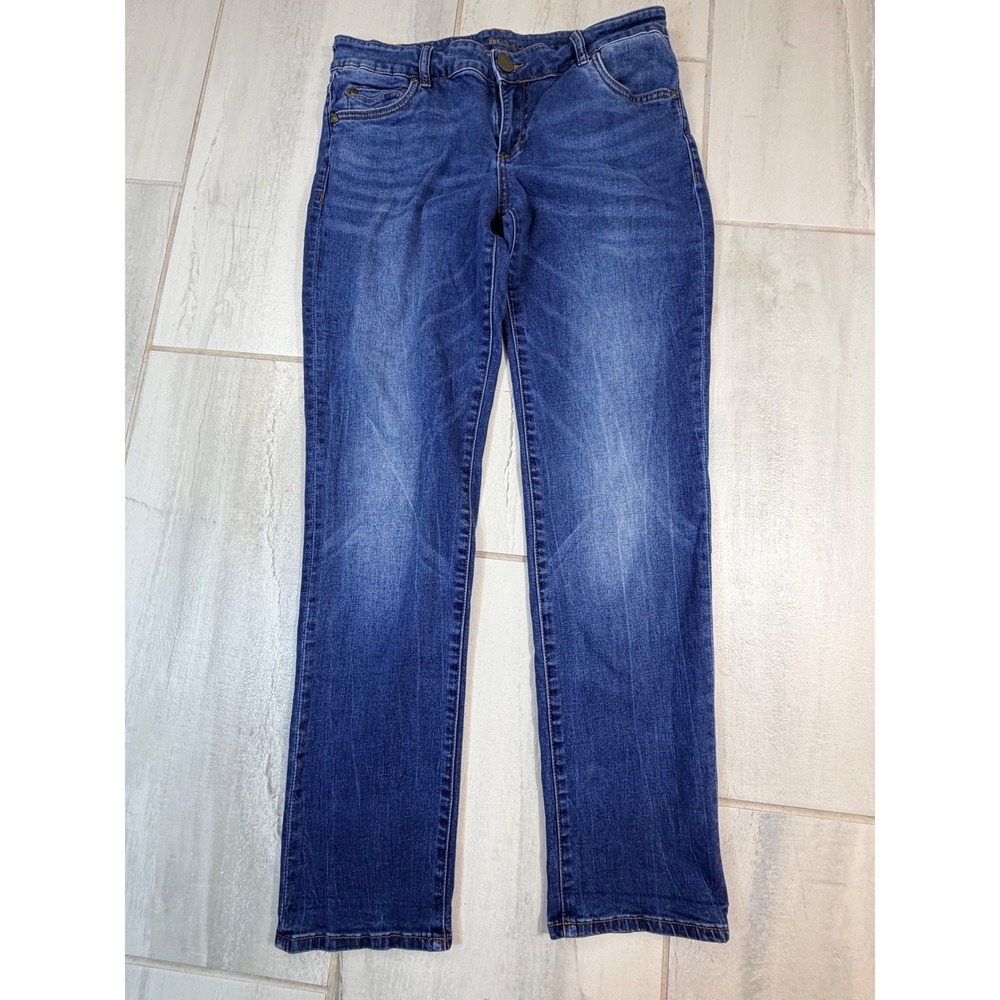 KUT from the Kloth Blue Straight Leg Jeans KP494MM7SF Size 8 Medium Wash